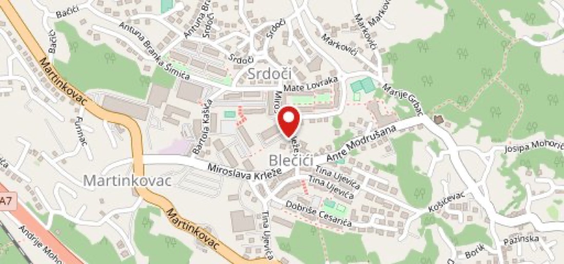 Mapa lokacije Khala Bara u Srdočima